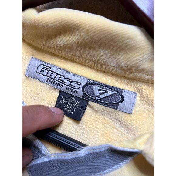 Vintage Guess Jeans USA Velour Polo Shirt Yellow XL Y2K
Surf Retro - Picture 5 of 12